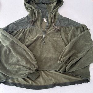 Free people movement Olive Green Hooded Pullover